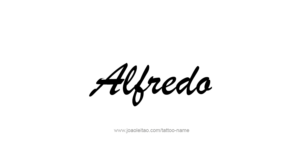 Tattoo Design  Name Alfredo   