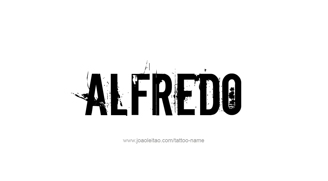 Tattoo Design  Name Alfredo   