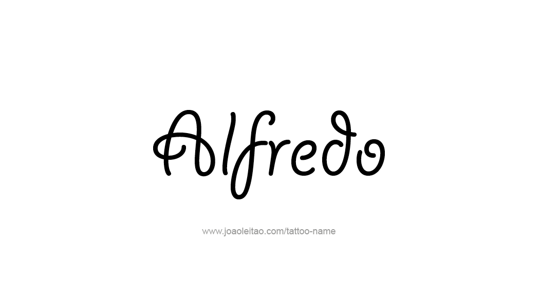Tattoo Design  Name Alfredo   