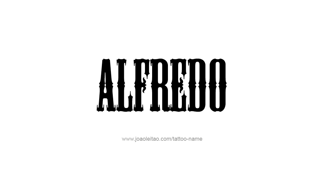 Tattoo Design  Name Alfredo   