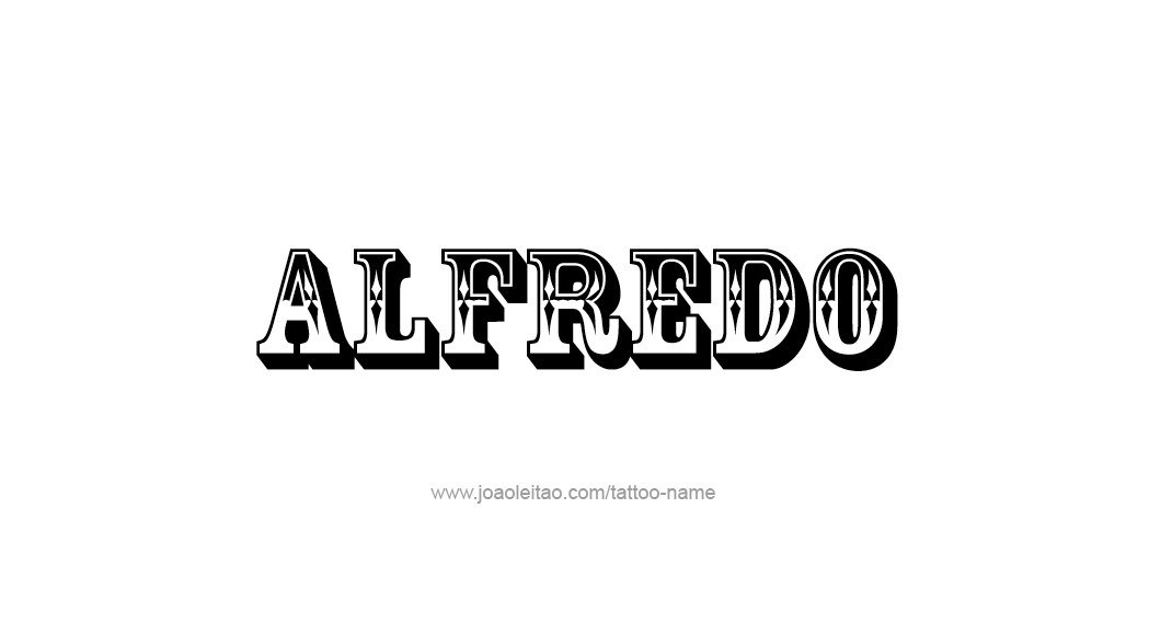 Tattoo Design  Name Alfredo   