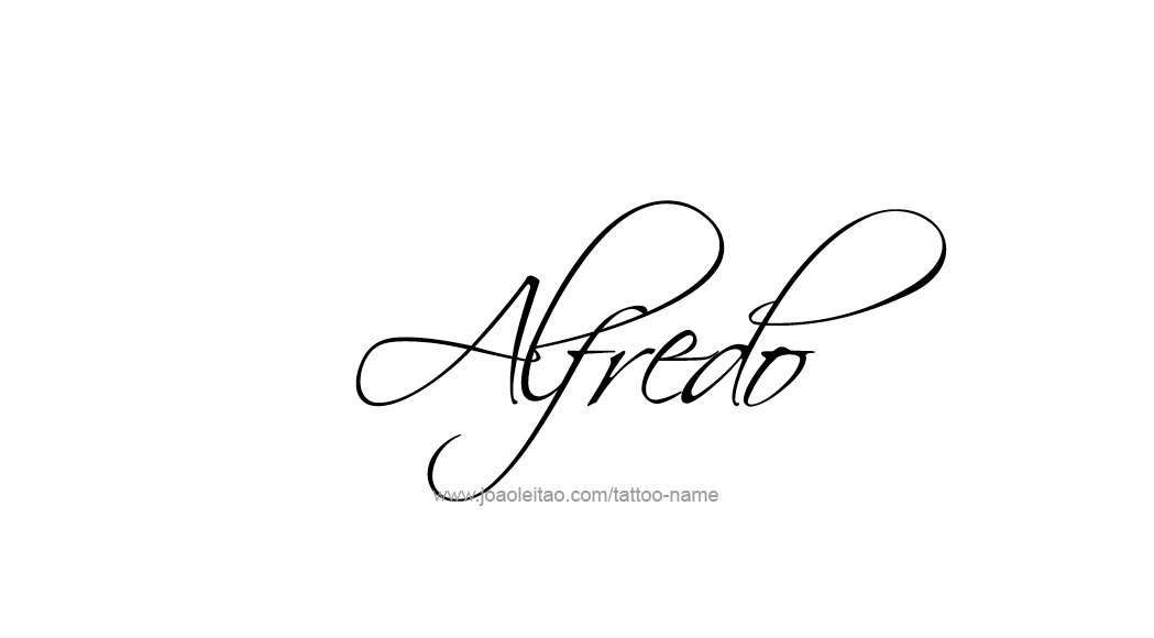 Tattoo Design  Name Alfredo   