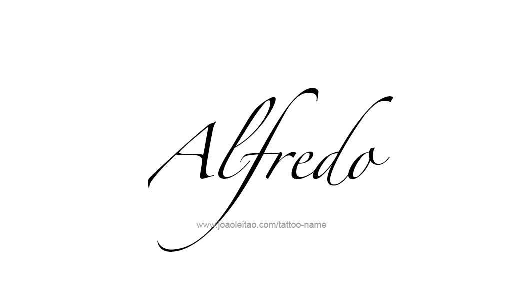 Tattoo Design  Name Alfredo   