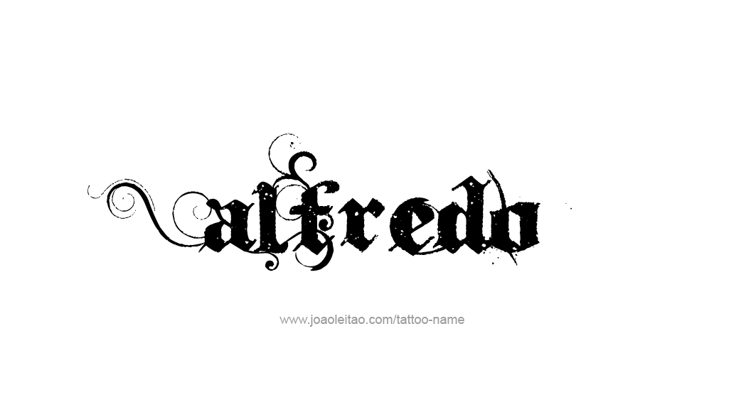 Tattoo Design  Name Alfredo   