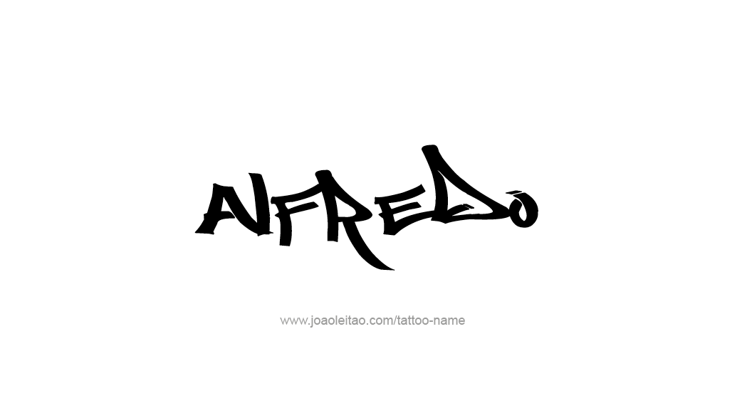 Tattoo Design  Name Alfredo   