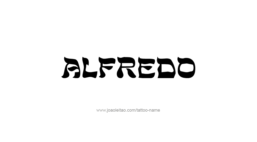 Tattoo Design  Name Alfredo   