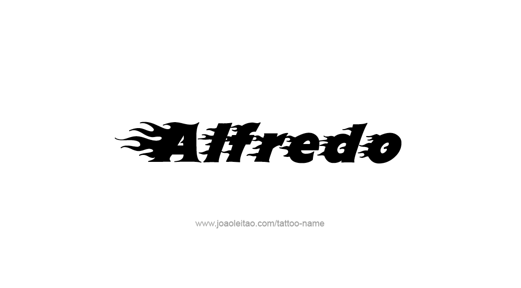 Tattoo Design  Name Alfredo   