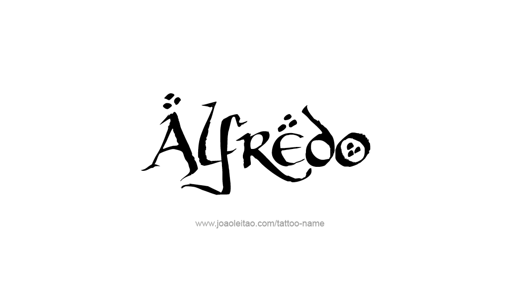 Tattoo Design  Name Alfredo   