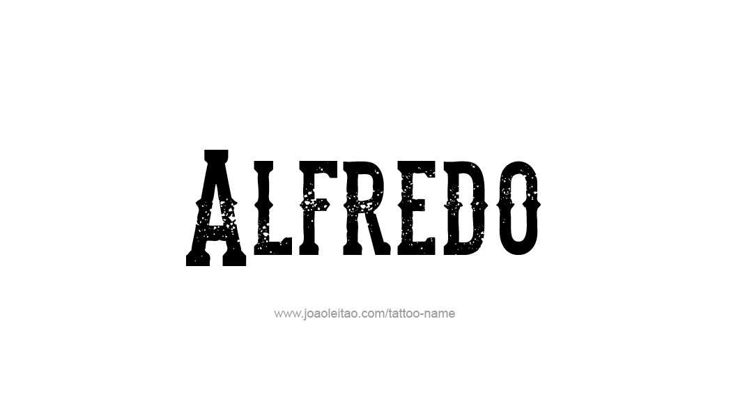 Tattoo Design  Name Alfredo   