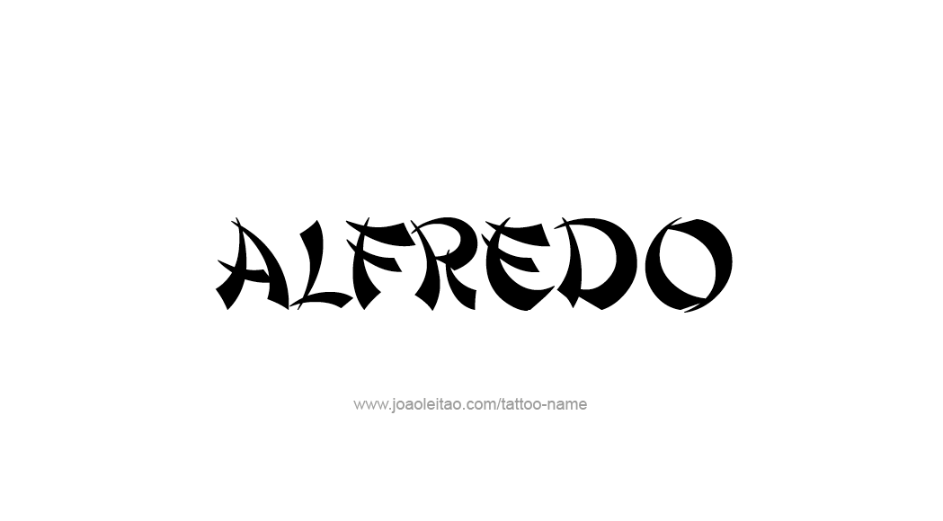 Tattoo Design  Name Alfredo