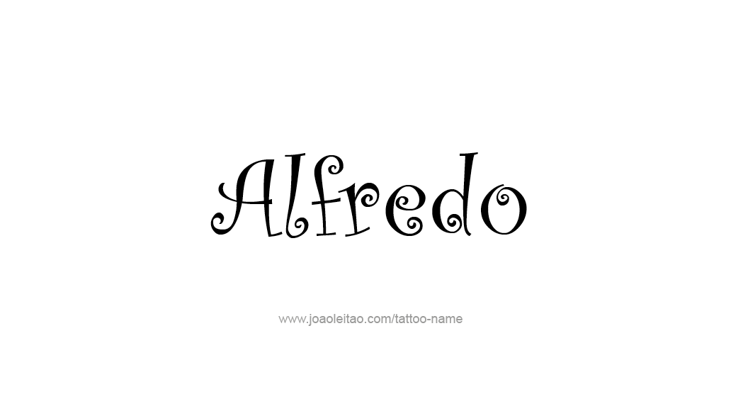 Tattoo Design  Name Alfredo   