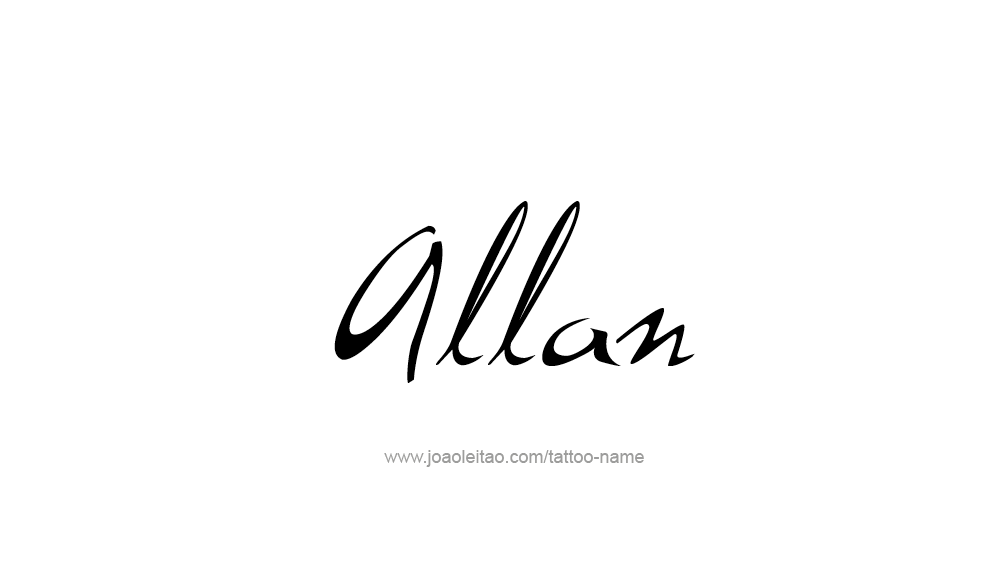 Tattoo Design  Name Allan   