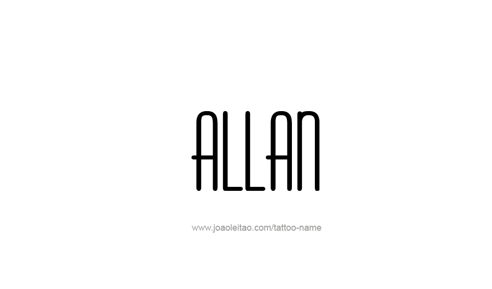 Tattoo Design  Name Allan   