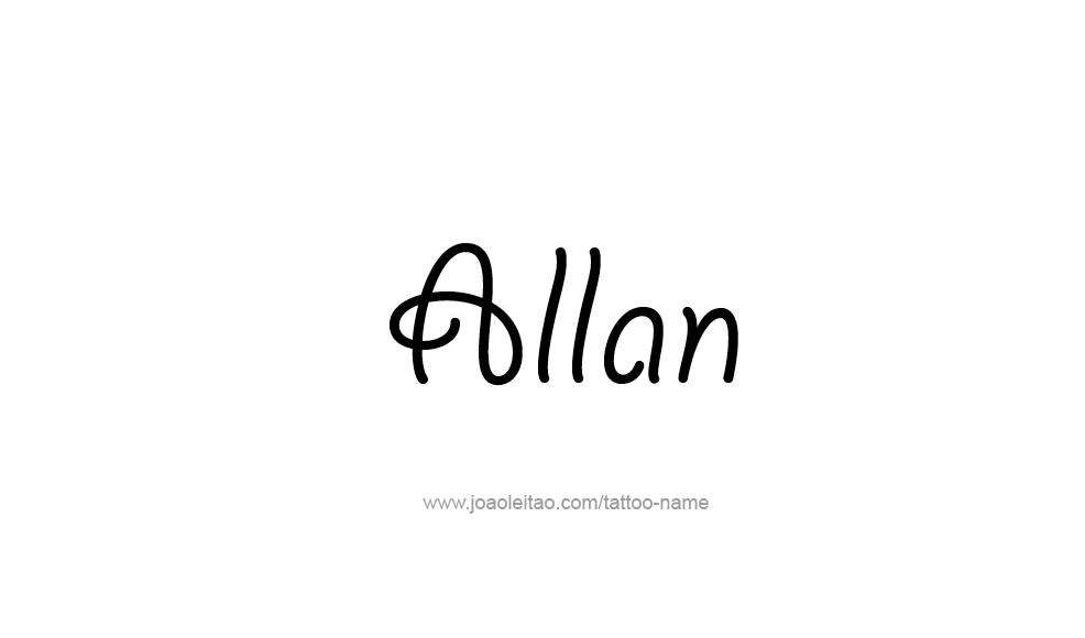 Tattoo Design  Name Allan   