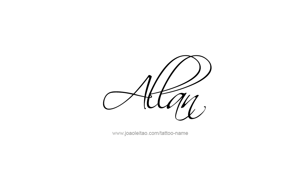 Tattoo Design  Name Allan   