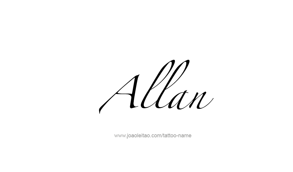 Tattoo Design  Name Allan   