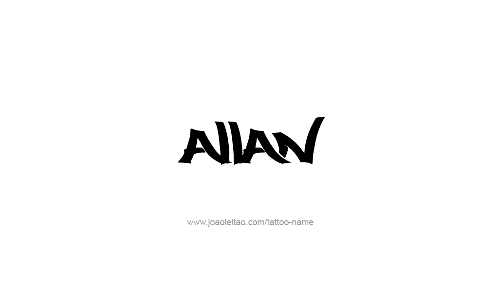 Tattoo Design  Name Allan   