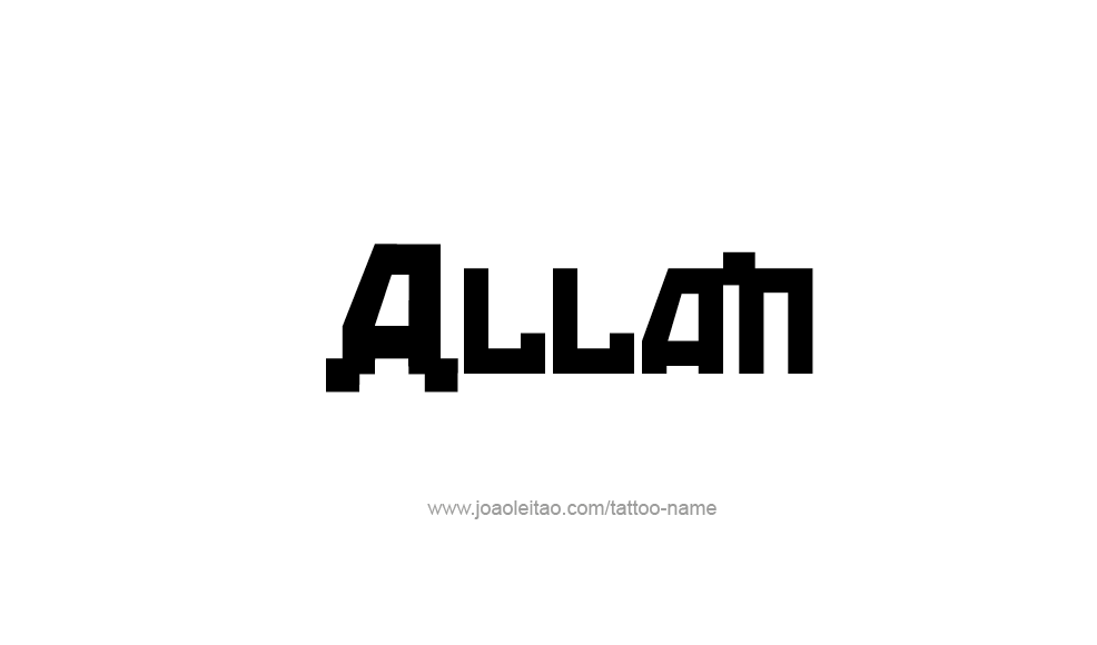 Tattoo Design  Name Allan   