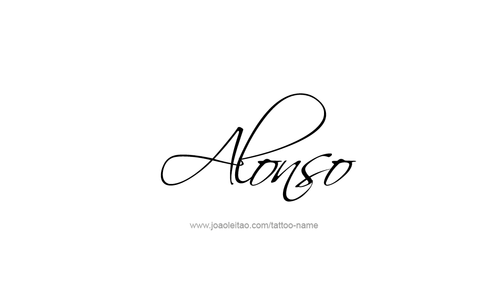 Tattoo Design  Name Alonso   