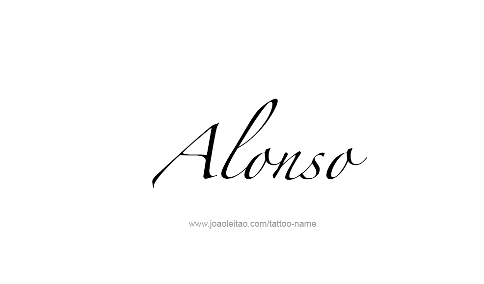 Tattoo Design  Name Alonso   