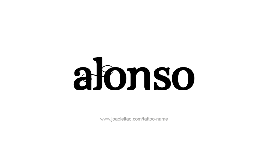 Tattoo Design  Name Alonso   