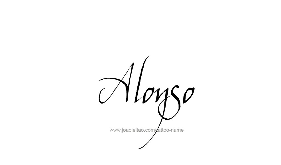 Tattoo Design  Name Alonso   