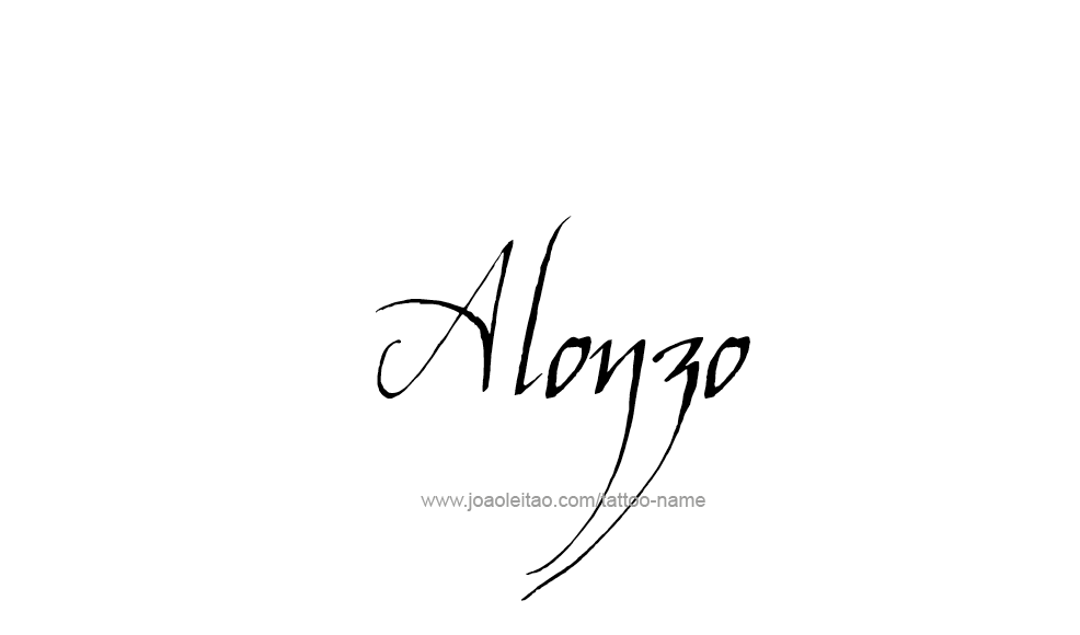 Tattoo Design  Name Alonzo   