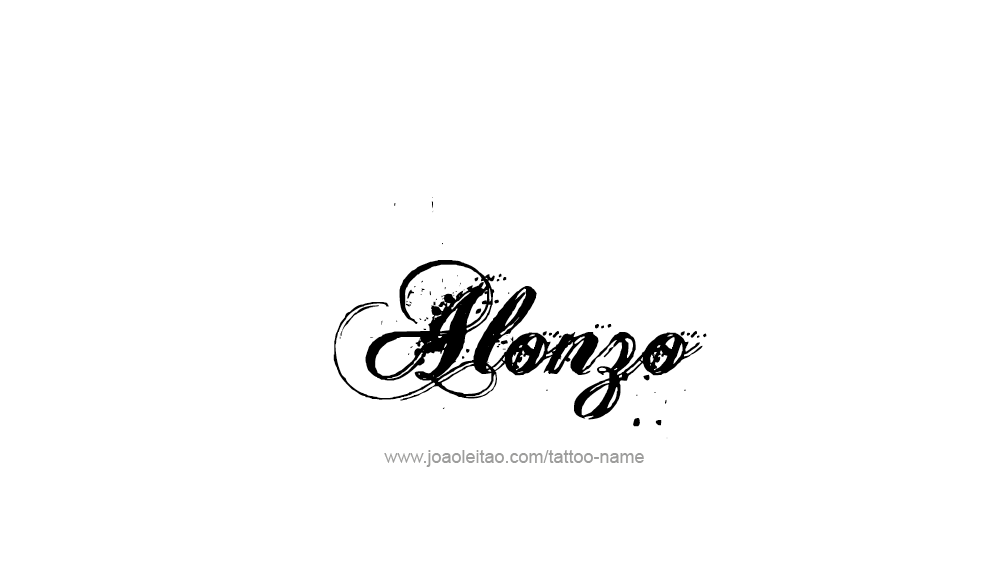 Tattoo Design  Name Alonzo   