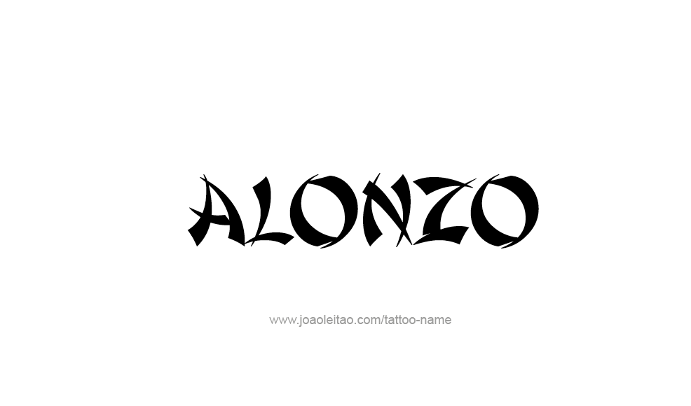 Tattoo Design  Name Alonzo