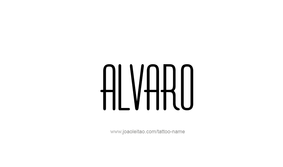 Tattoo Design  Name Alvaro   