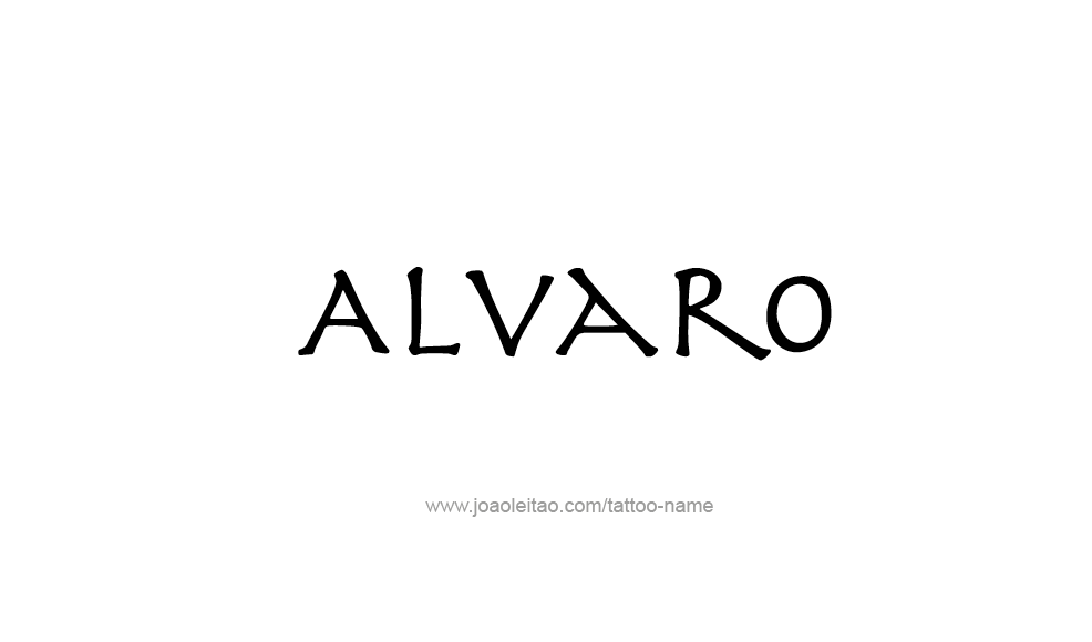 Tattoo Design  Name Alvaro   