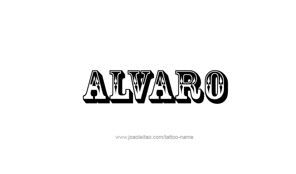 Tattoo Design  Name Alvaro   