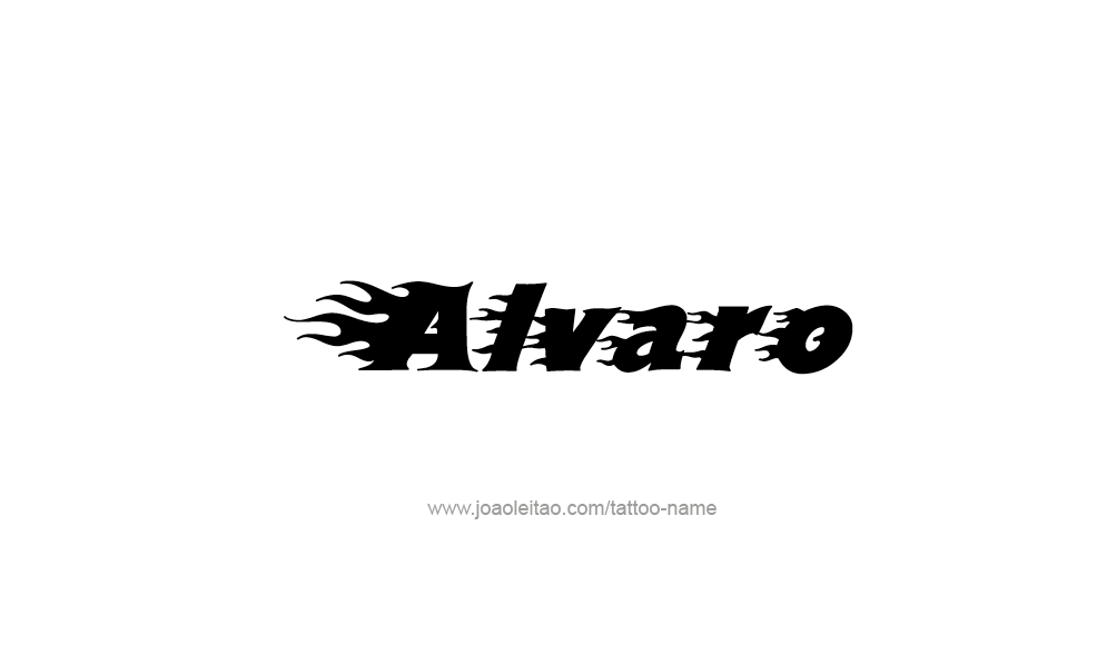 Tattoo Design  Name Alvaro   