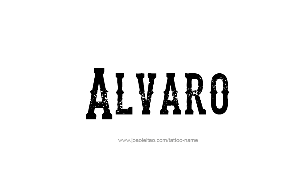 Tattoo Design  Name Alvaro   