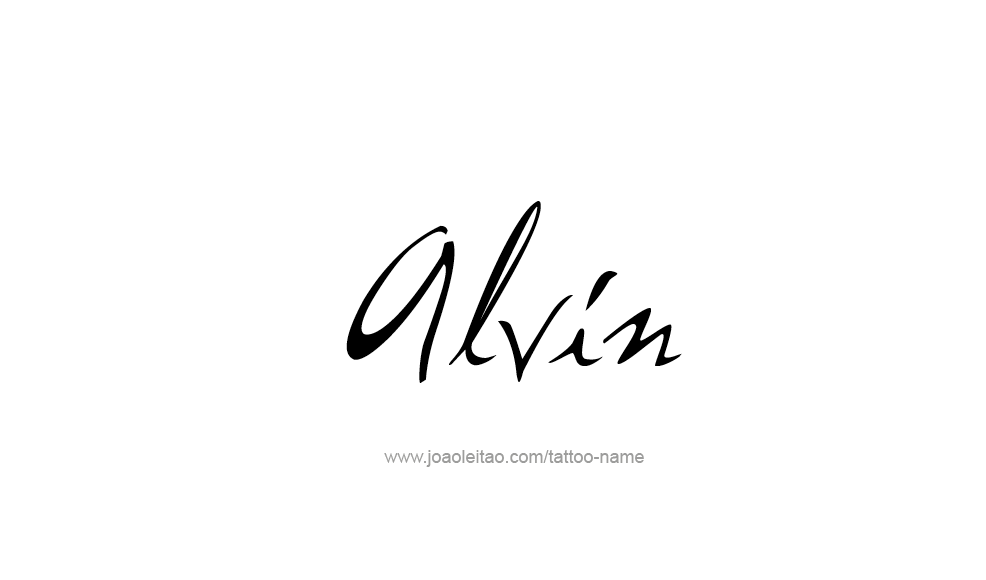 Tattoo Design  Name Alvin   