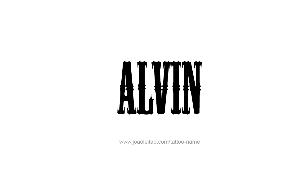 Tattoo Design  Name Alvin   