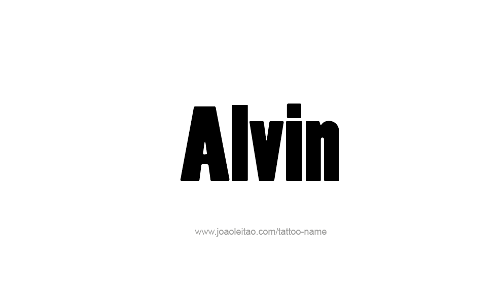 Tattoo Design  Name Alvin   