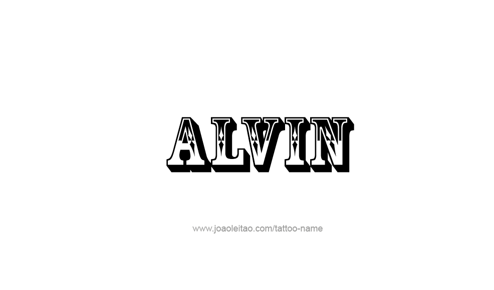 Tattoo Design  Name Alvin   