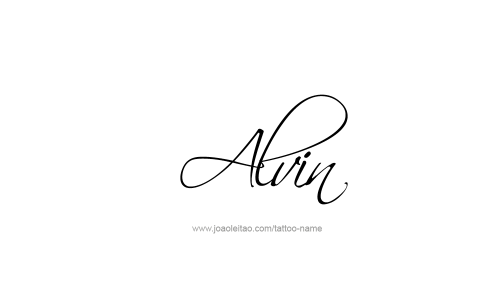 Tattoo Design  Name Alvin   