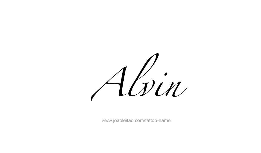 Tattoo Design  Name Alvin   