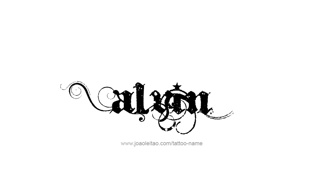 Tattoo Design  Name Alvin   