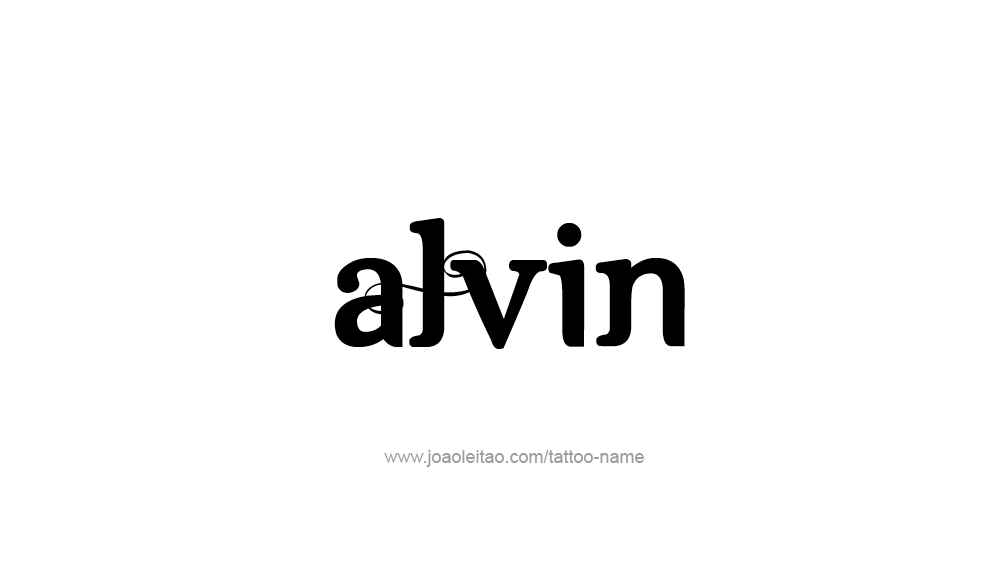 Tattoo Design  Name Alvin   