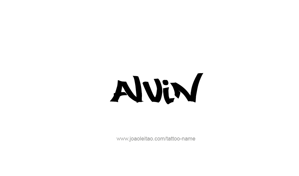 Tattoo Design  Name Alvin   