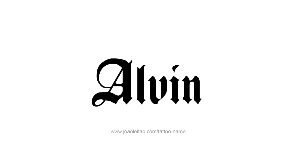 Tattoo Design  Name Alvin   