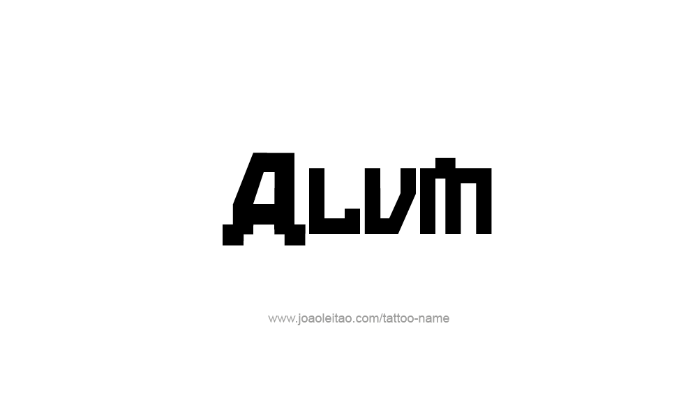 Tattoo Design  Name Alvin   