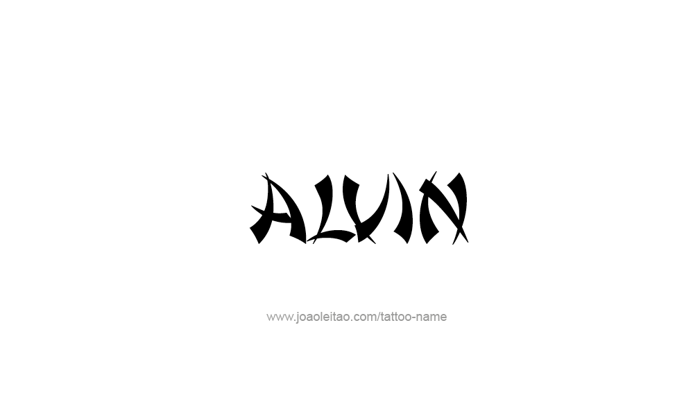 Tattoo Design  Name Alvin