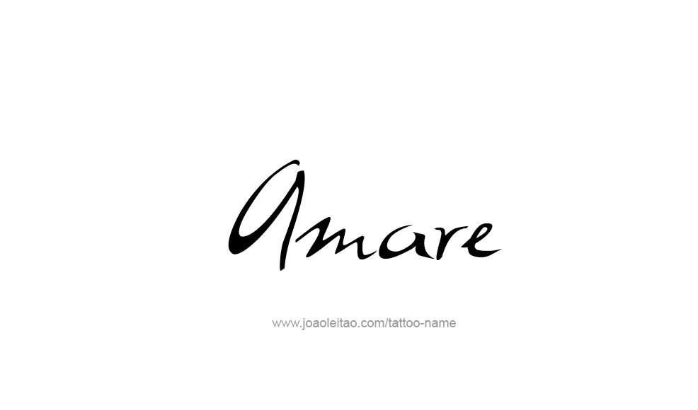 Tattoo Design  Name Amare   