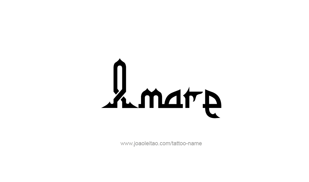 Tattoo Design  Name Amare   