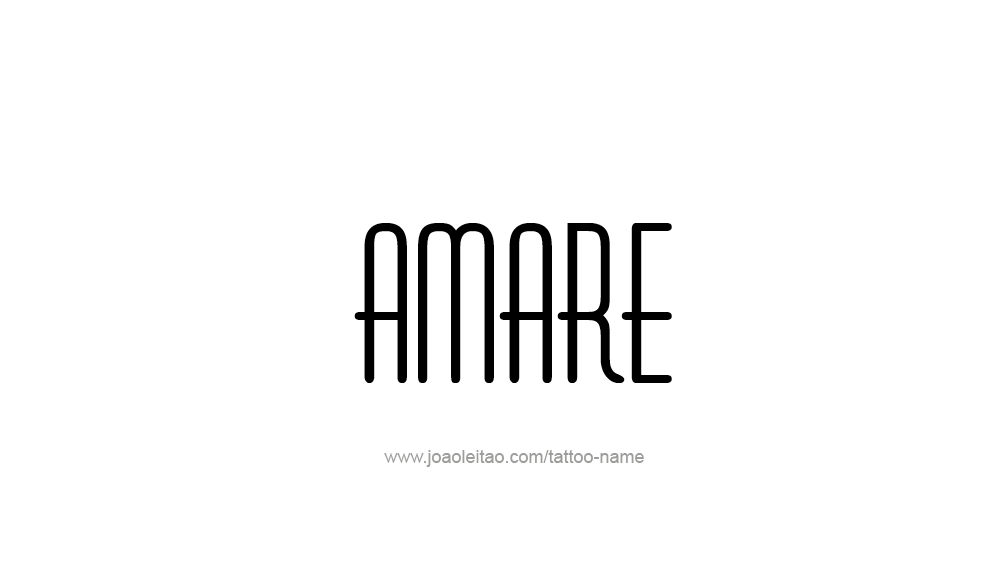 Tattoo Design  Name Amare   