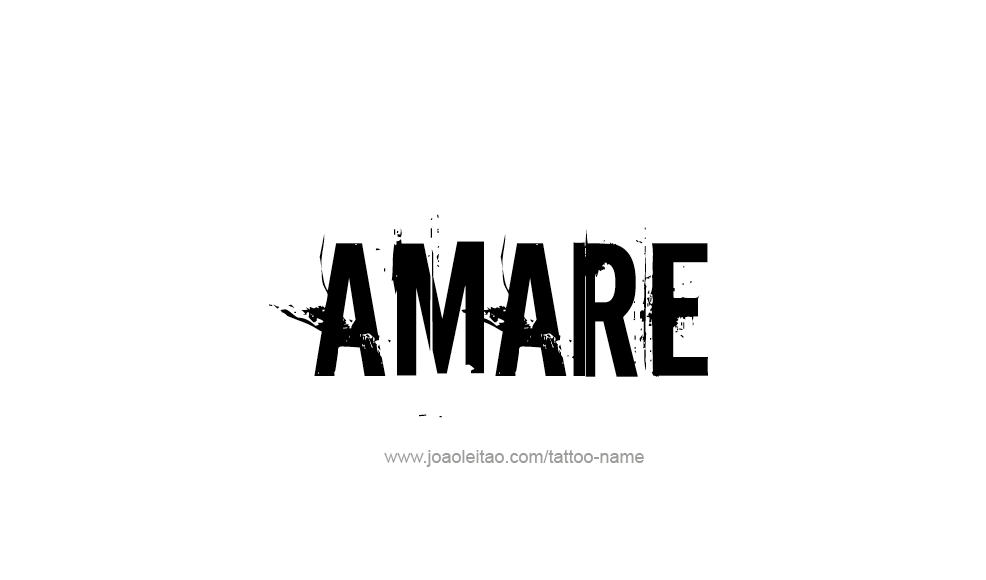 Tattoo Design  Name Amare   